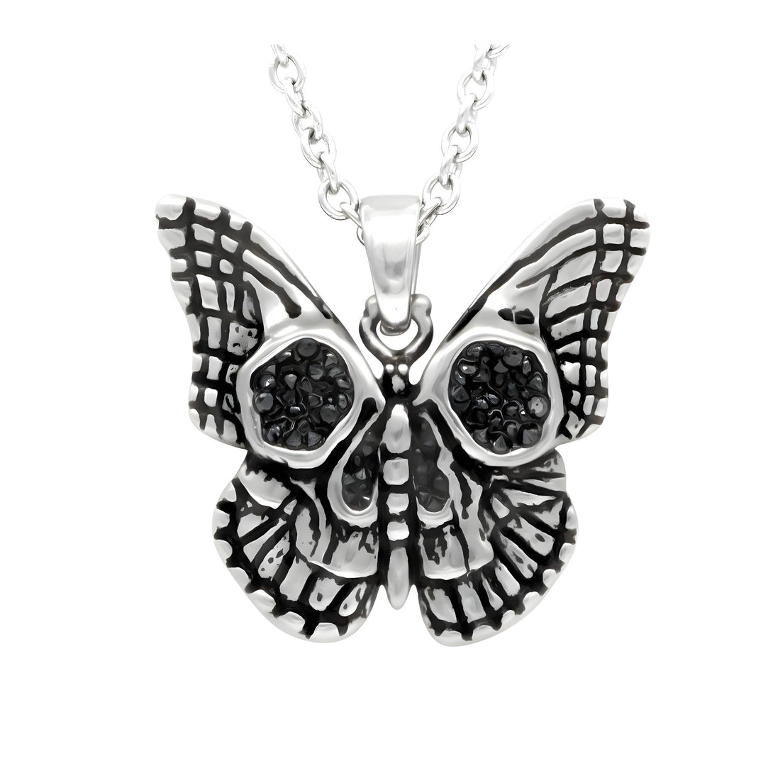 Butterfly Skull Necklace