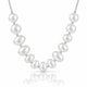 Cascade Graduated Bubble Bib Necklace in Sterling Silver