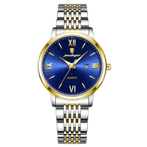 Celeste Slim – Waterproof Luminous Steel Watch - Jewellar