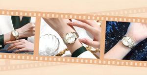 Celeste Slim – Waterproof Luminous Steel Watch - Jewellar