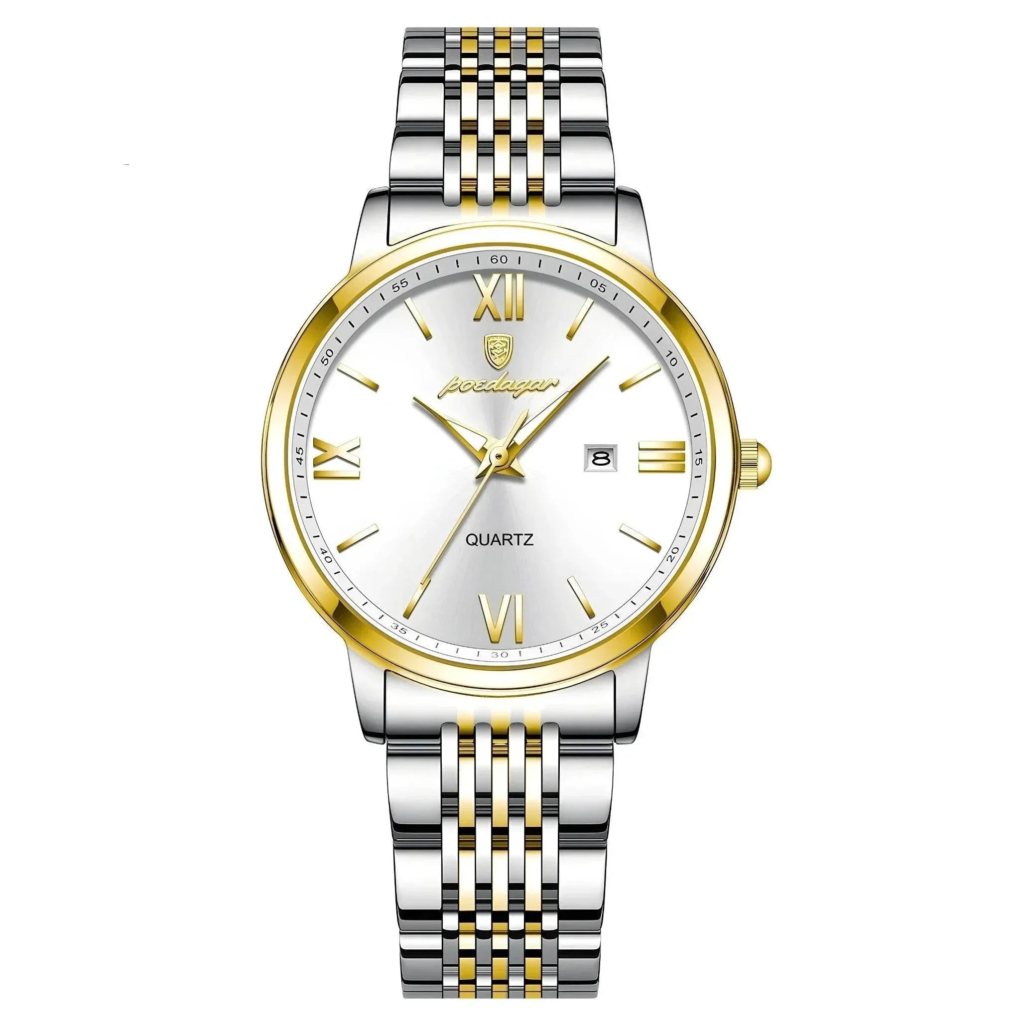 Celeste Slim – Waterproof Luminous Steel Watch - Jewellar