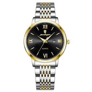 Celeste Slim – Waterproof Luminous Steel Watch - Jewellar