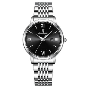 Celeste Slim – Waterproof Luminous Steel Watch - Jewellar