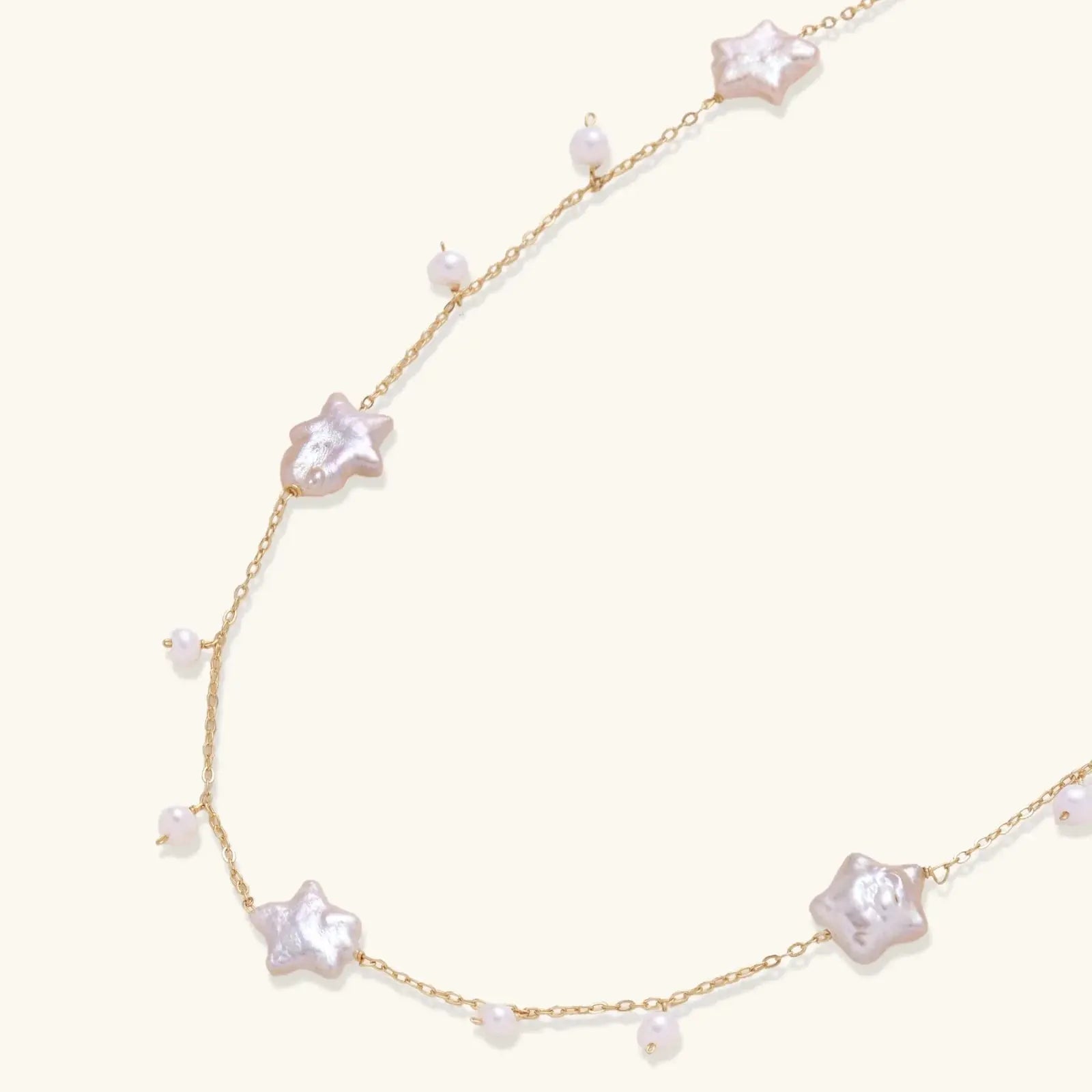 Celestial Pearl Necklace – 18K Gold Vermeil Jewellar