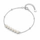 Sept Baroque Pearl Station Bracelet - 925 Sterling Silver
