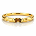 Twin Eye Bangle - 18K Gold Plated