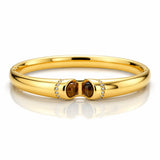 Twin Eye Bangle - 18K Gold Plated