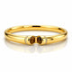 Twin Eye Bangle - 18K Gold Plated