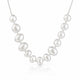 Pearl necklace on a white background