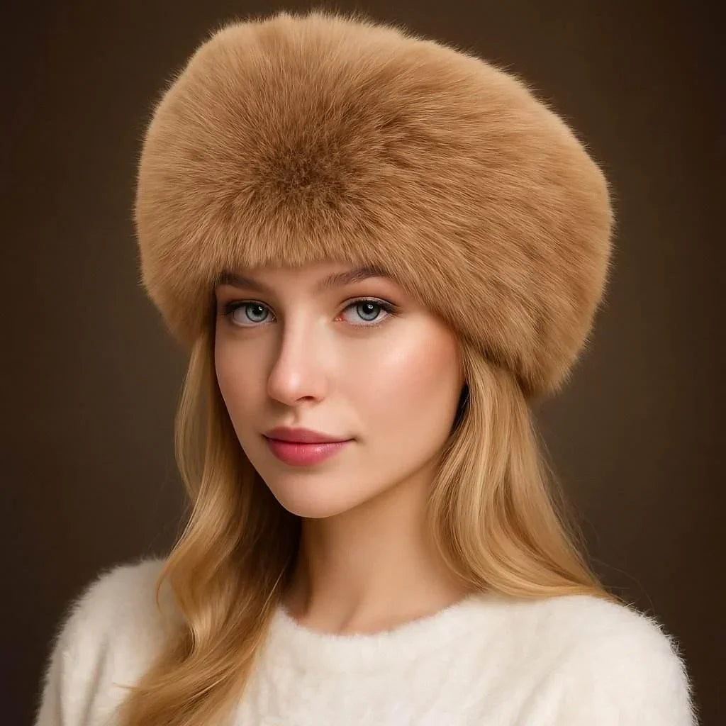 Cozy Fluff – Fur Ball Woolen Winter Hat - Jewellar