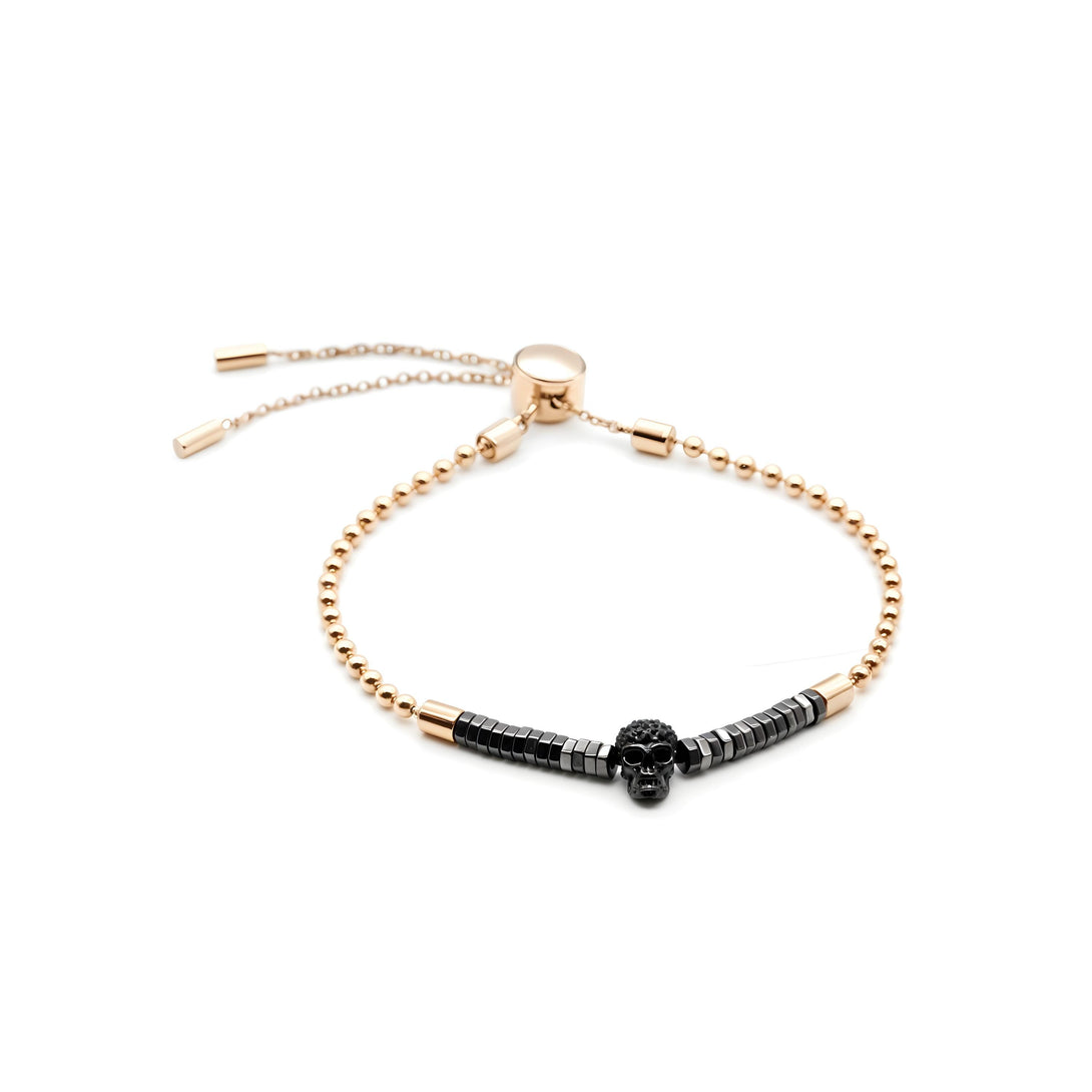 Crimson Shadow Skull Bracelet