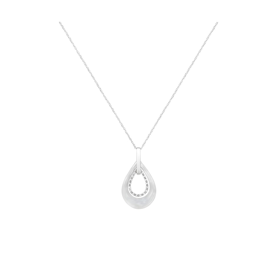 Diamond Accent Double Drop Pendant