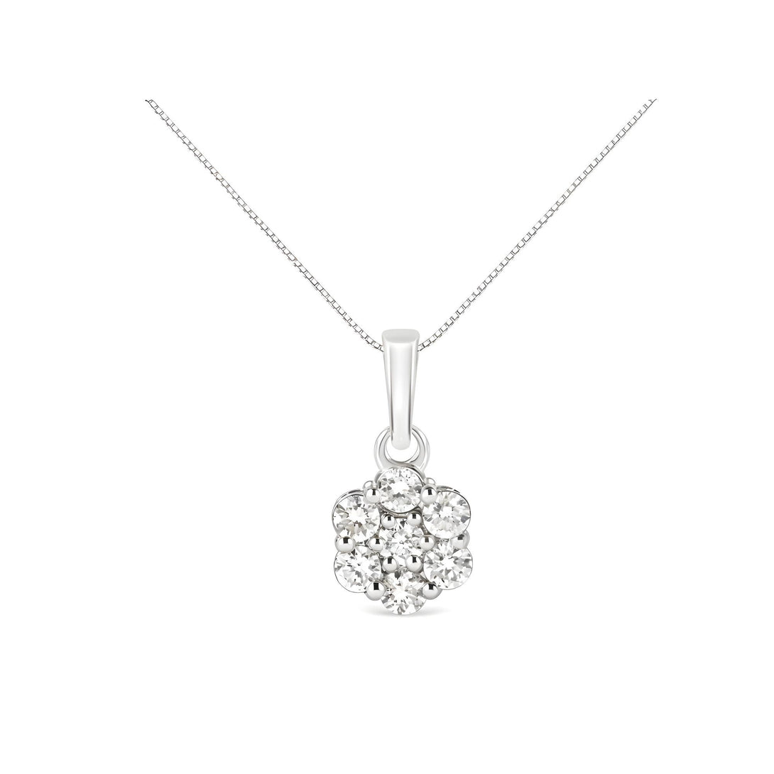 Floral Radiance Diamond Pendant