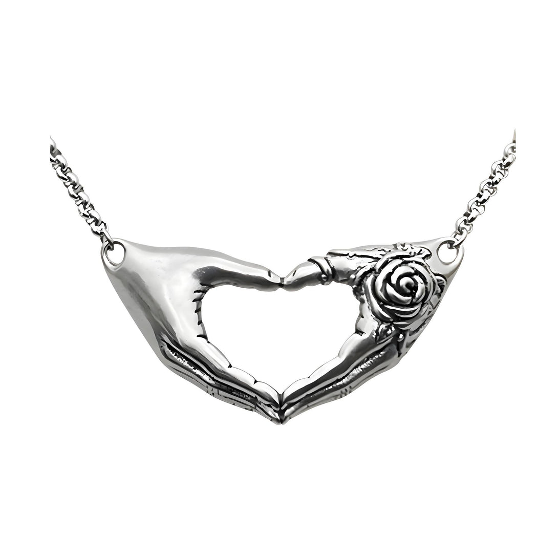 Friendship Necklace with Rose Tattoo