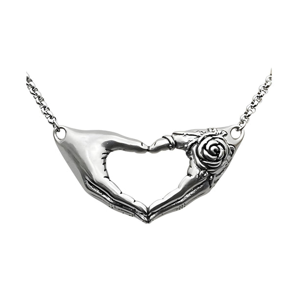 Friendship Necklace with Rose Tattoo