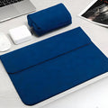 FrostGuard frosted PU leather laptop sleeve with magnetic flap and microfiber lining—slim protective case for 13, 14, and 15.6 inch laptops.