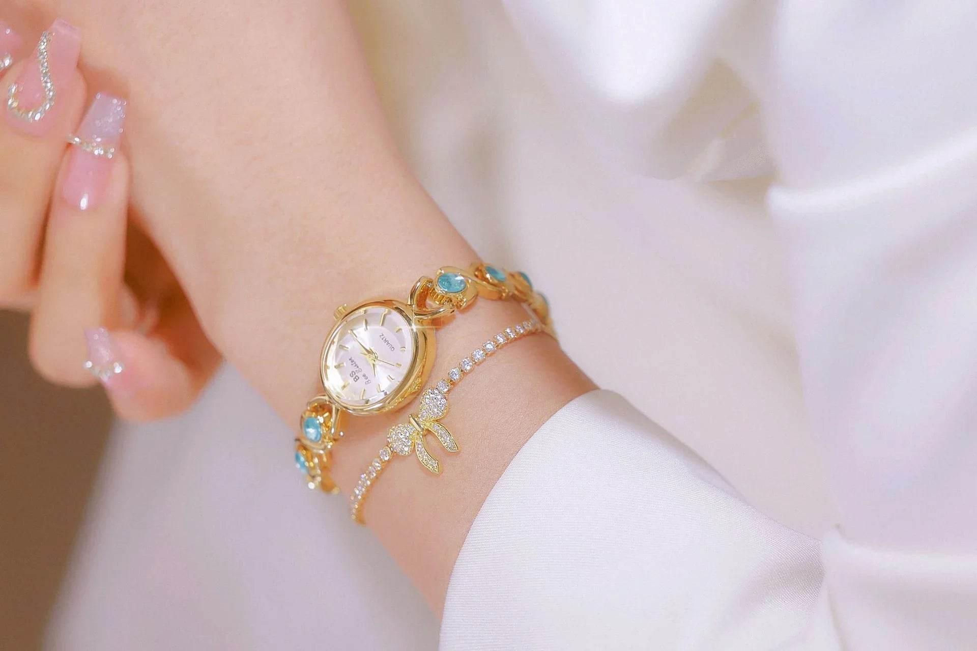 Glacier Oval – Sapphire Blue Light Luxury Watch - Jewellar