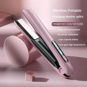 GlamWave Pro – Wireless 2-in-1 Hair Straightener & Curler - Jewellar