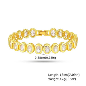 Gleam Strap – Two-Side Zircon Copper Bracelet - Jewellar