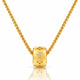 Crystal Ring Necklace - Adjustable 18K Gold-Plated 925 Sterling Silver