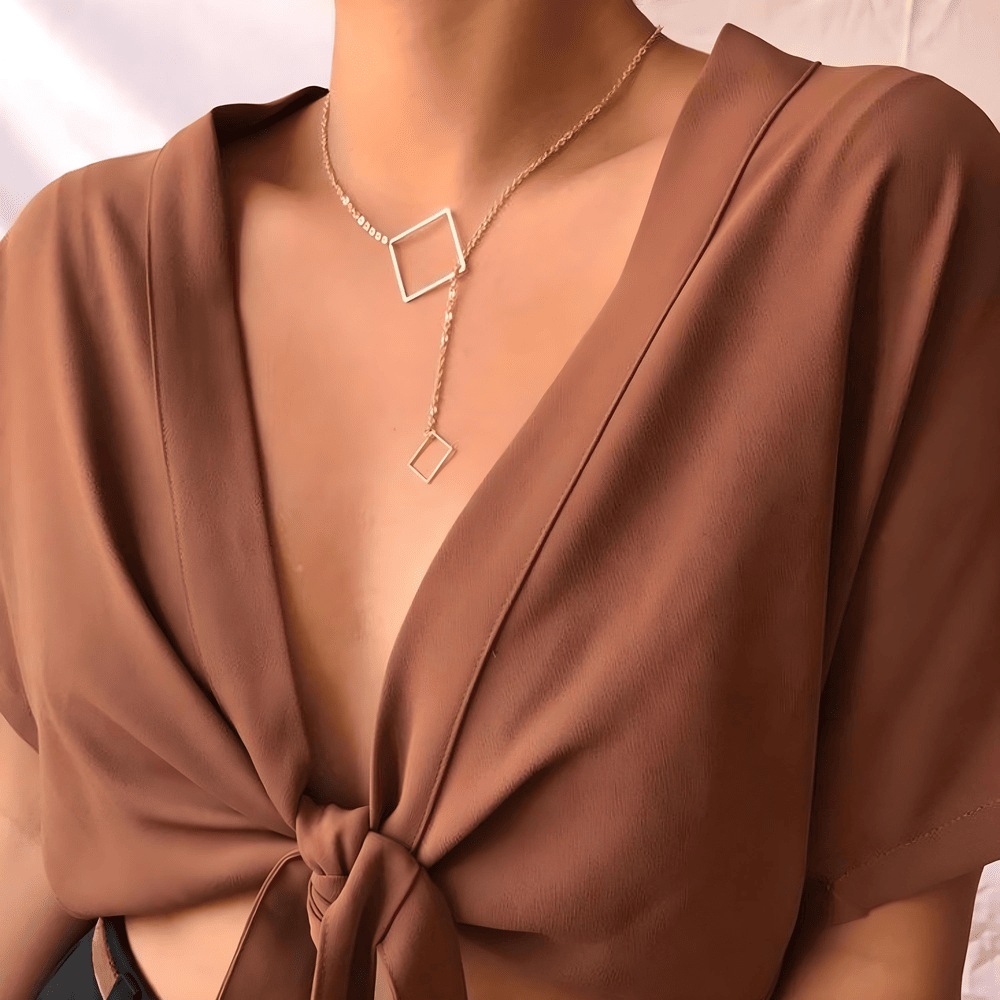 Golden Era Square Necklace