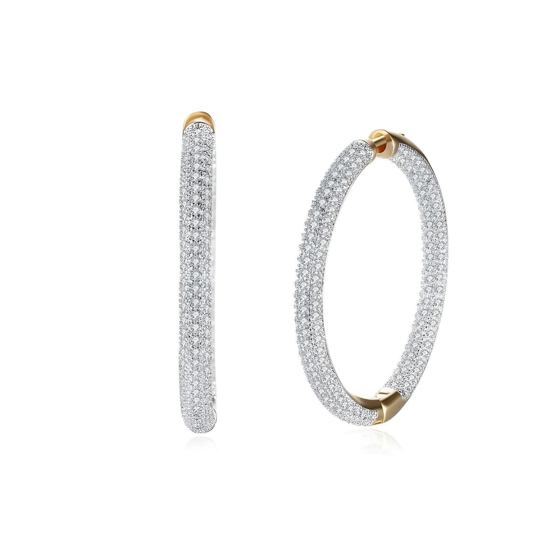 Golden Gleam Hoops