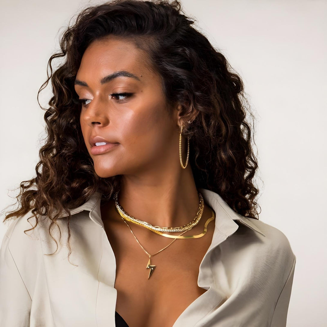 Golden Halo Hoops