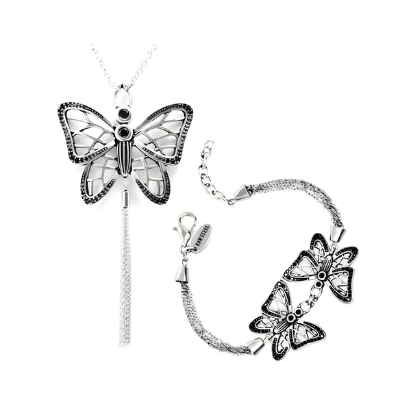 Gossamer Wings Butterfly Necklace & Bracelet Set