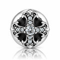 Gothic Fleur Stud Earring - 925 Sterling Silver