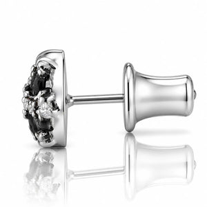 Gothic Fleur Stud Earring - 925 Sterling Silver