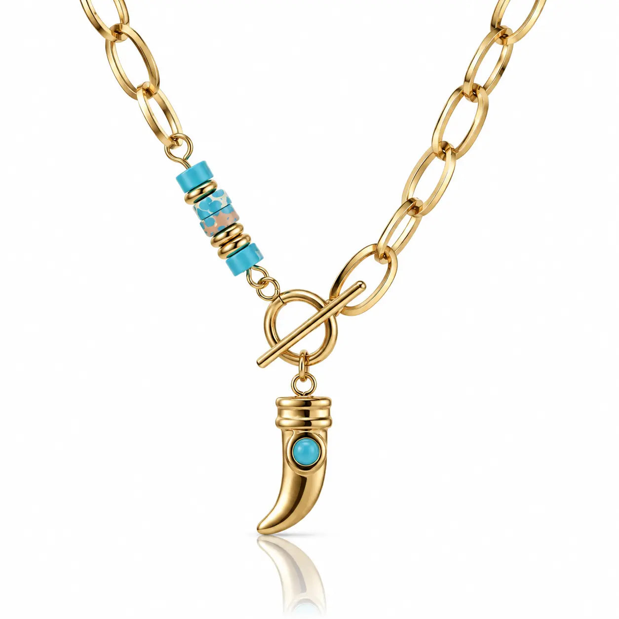 Guardian Tusk Necklace - 14K Gold Plated