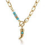 Guardian Tusk Necklace - 14K Gold Plated