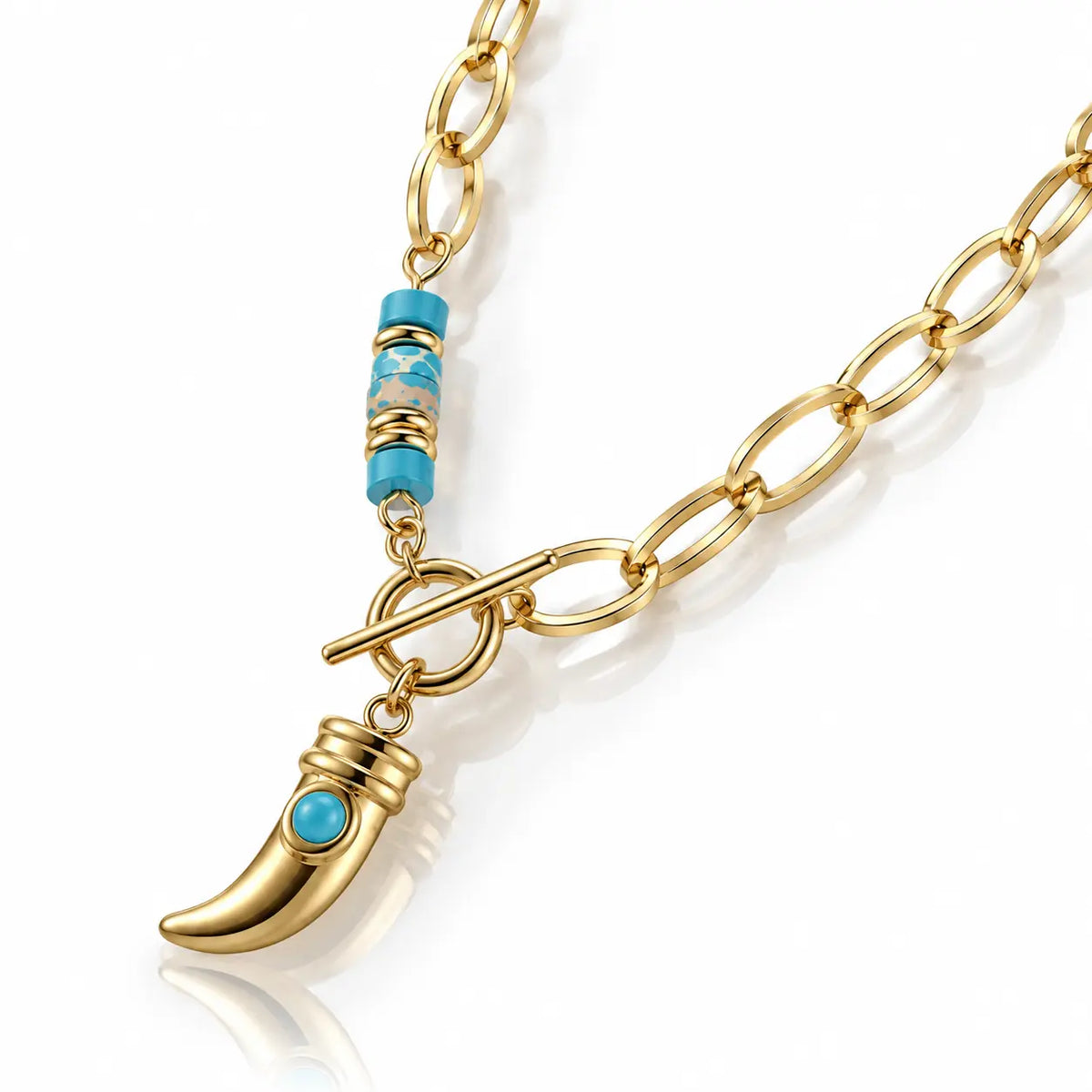 Guardian Tusk Necklace - 14K Gold Plated