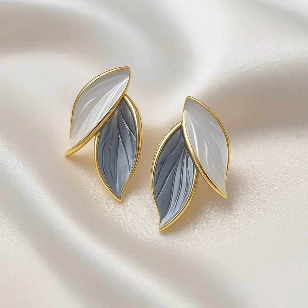 Ivy Flow – Sculpted Metal Earrings - Jewellar