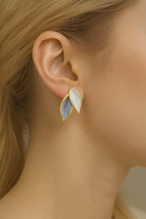 Ivy Flow – Sculpted Metal Earrings - Jewellar
