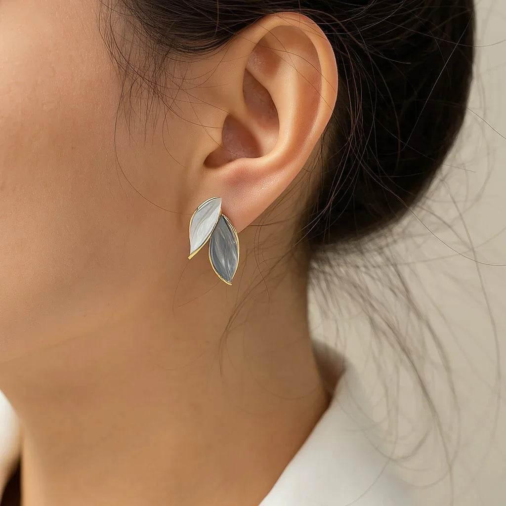 Ivy Flow – Sculpted Metal Earrings - Jewellar