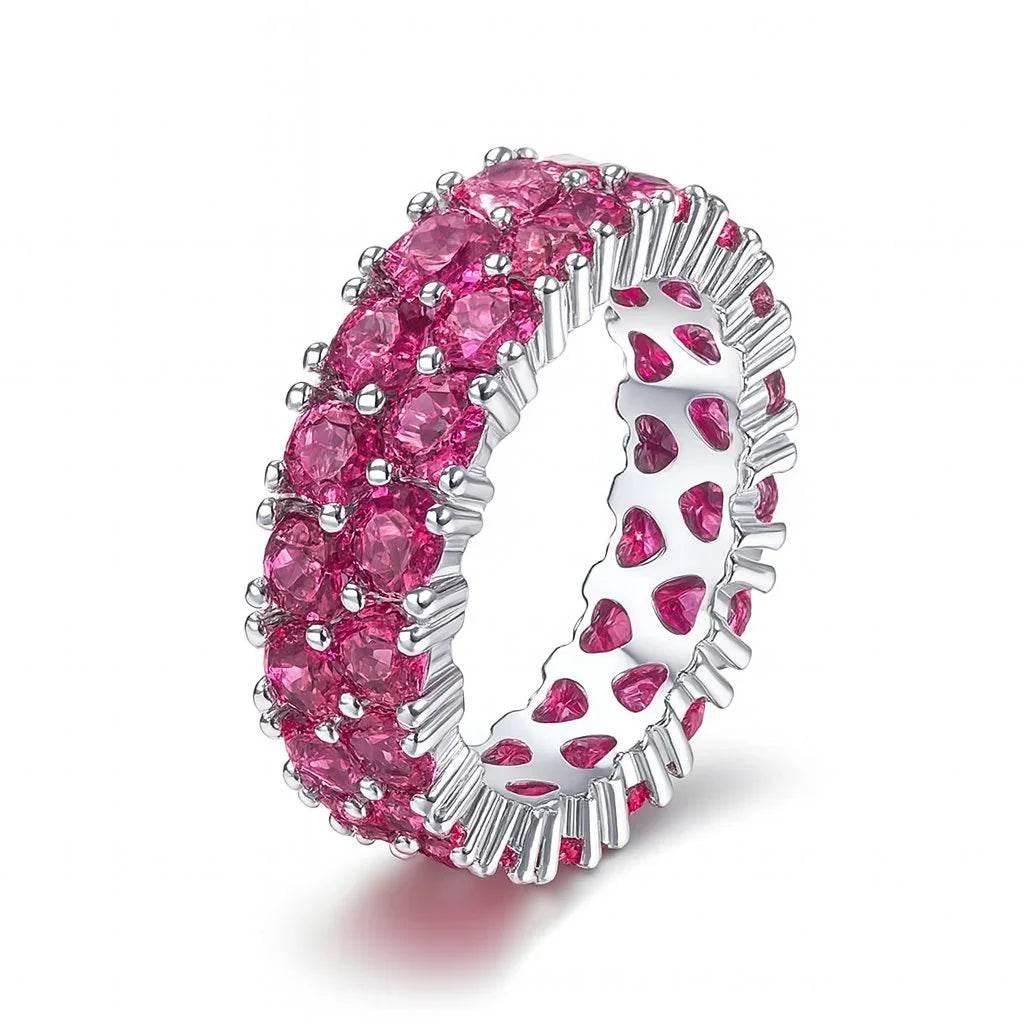 Kyra – White Gold Plated Statement Ring - Jewellar