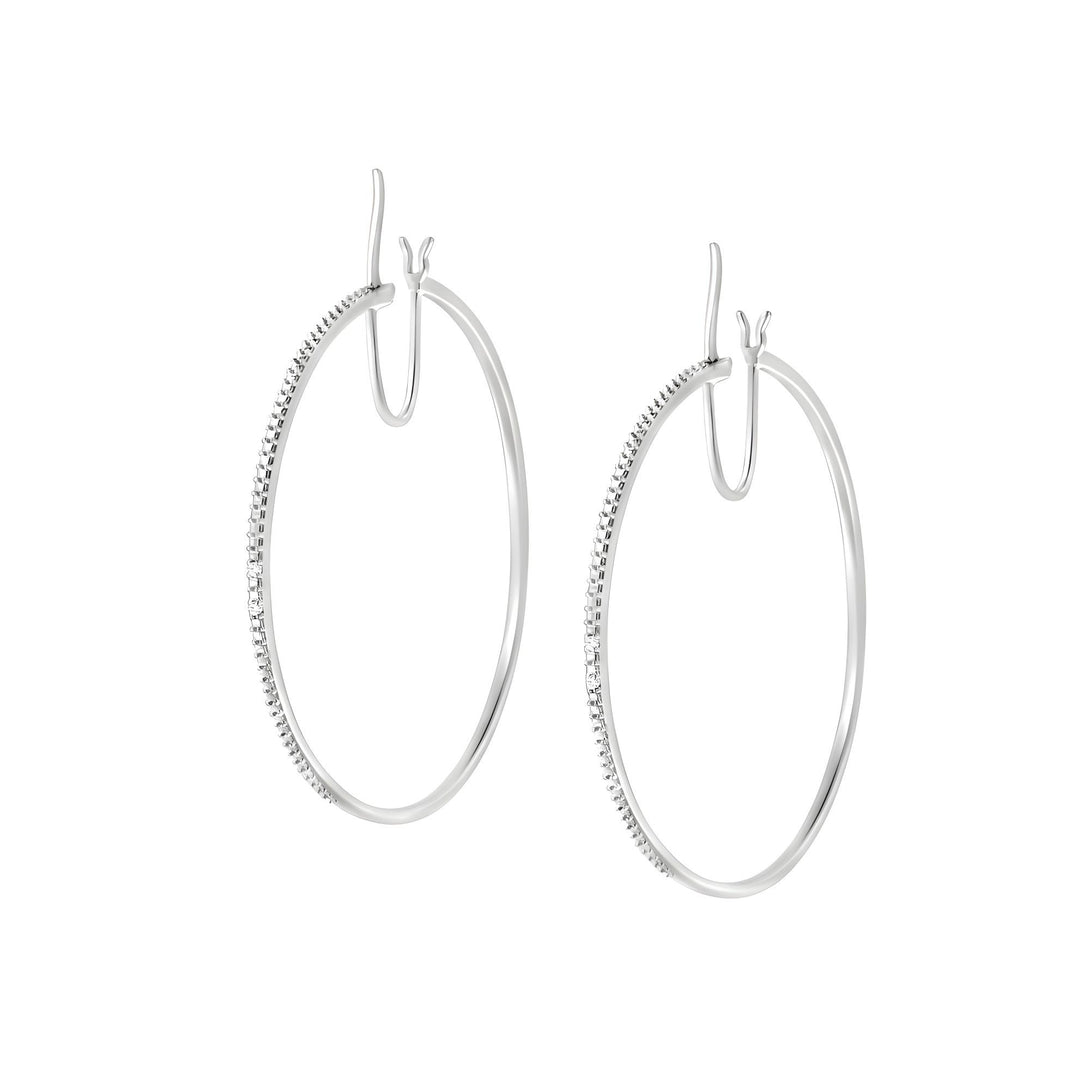 Lila Brilliance Hoops