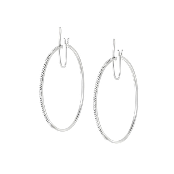 Lila Brilliance Hoops