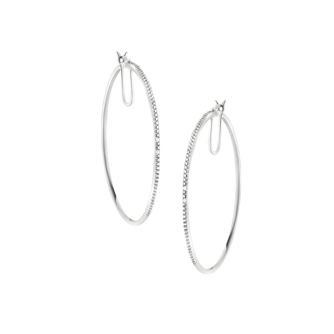 Lila Brilliance Hoops