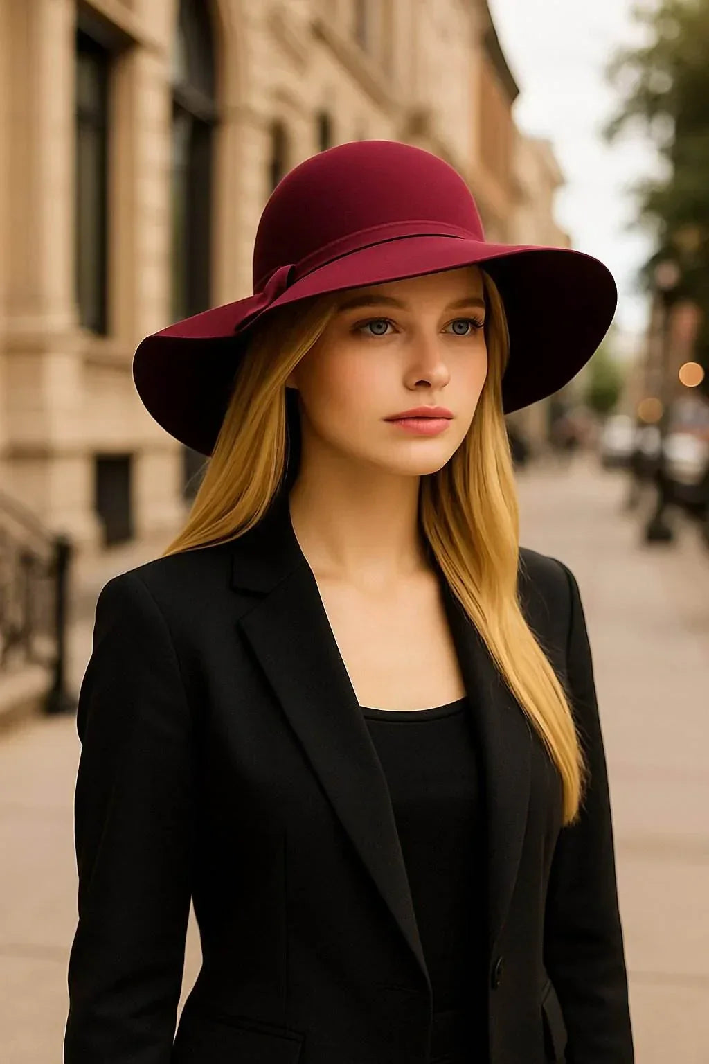 LunaJazz – Classic Solid Fedora Hat for Women - Jewellar