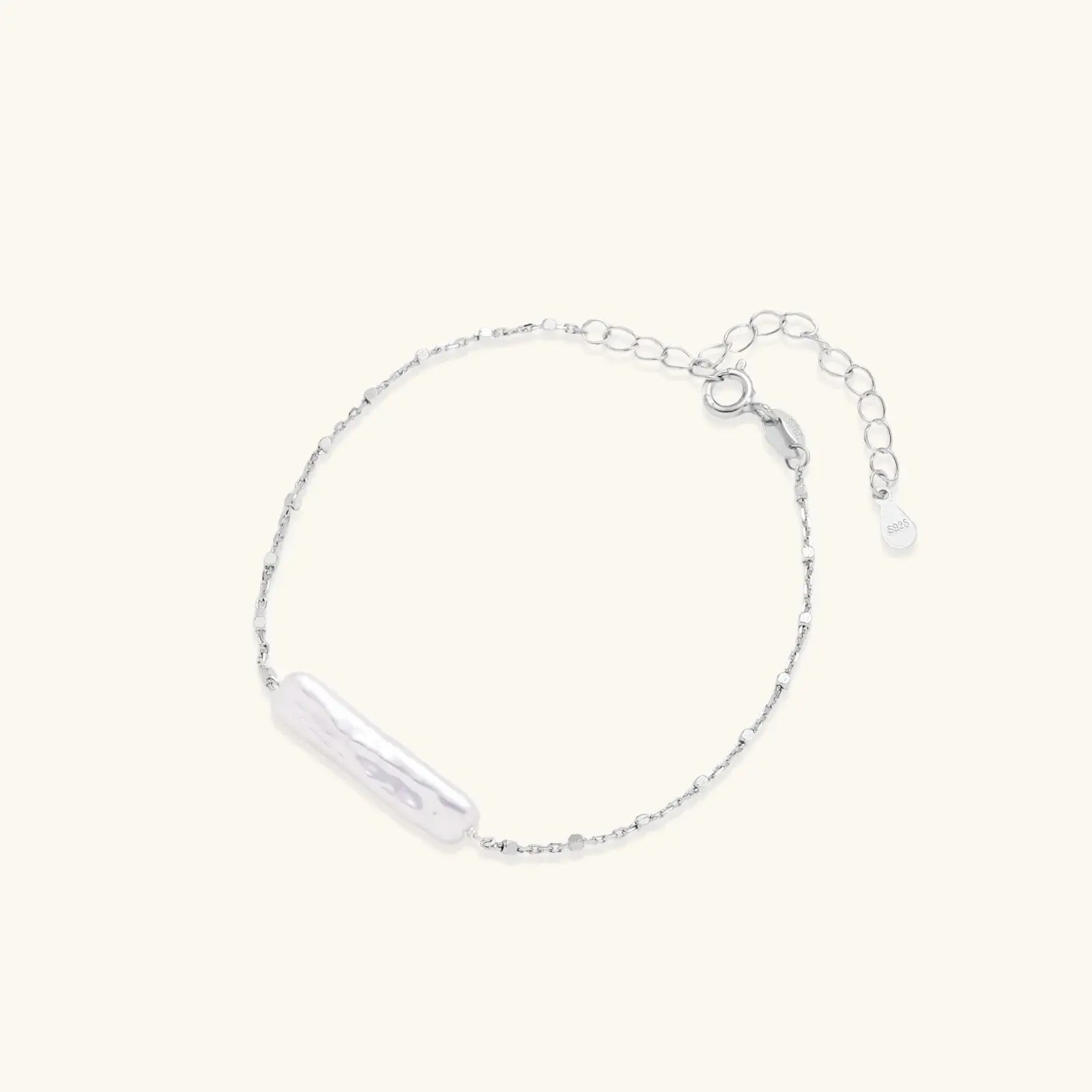Luna Baroque Pearl – 925 Silver Bracelet Jewellar
