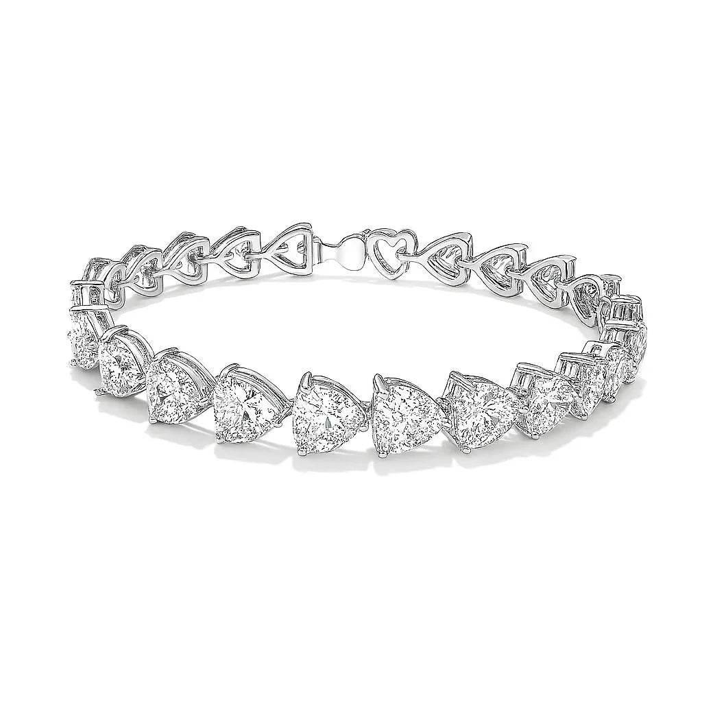 Luna Heart – Diamond Accent Love Bracelet - Jewellar