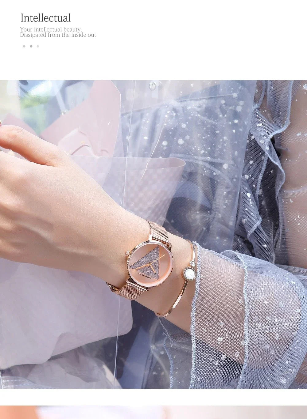 Lunara Mesh – Stainless Steel Quartz Watch - Jewellar