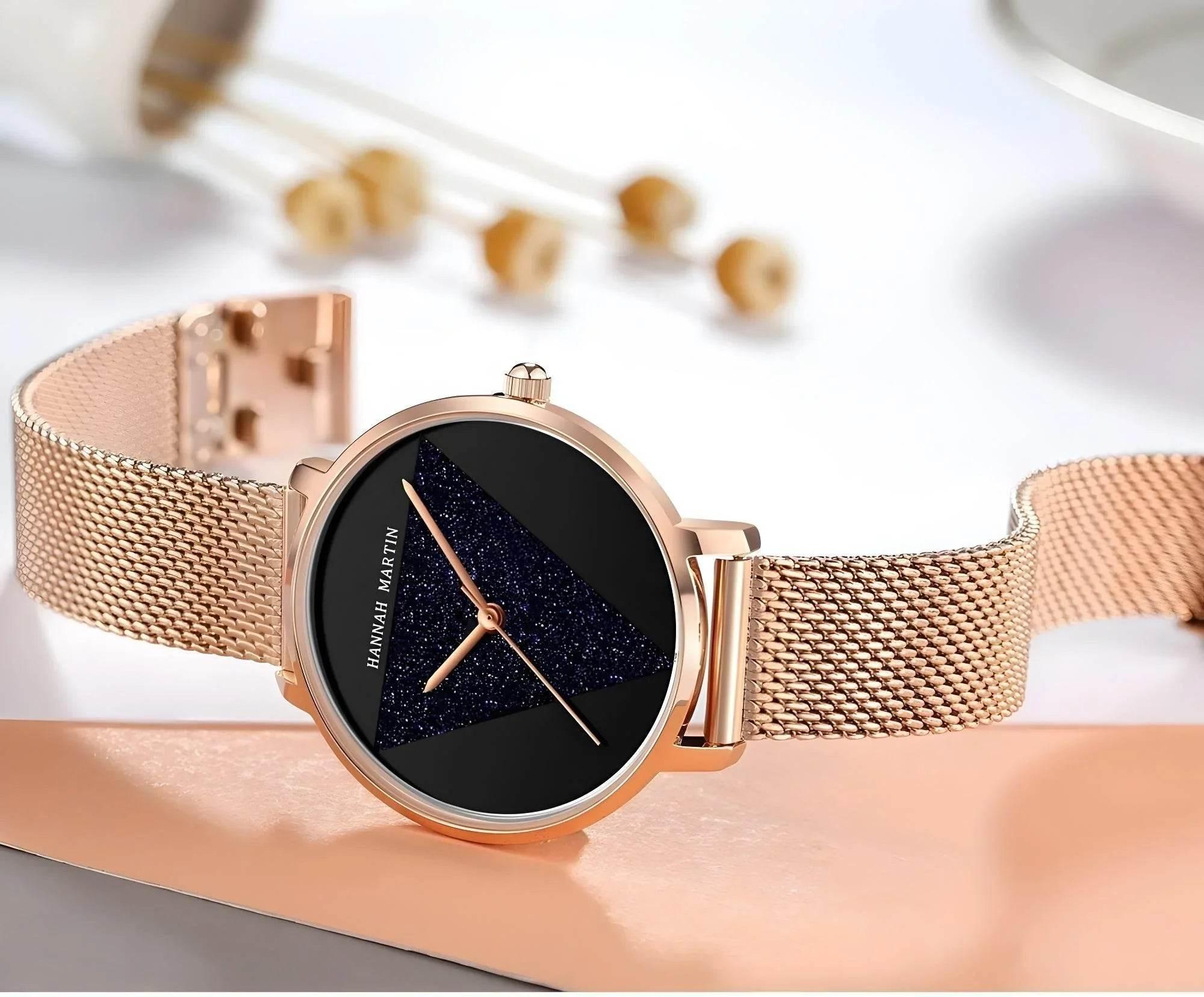 Lunara Mesh – Stainless Steel Quartz Watch - Jewellar