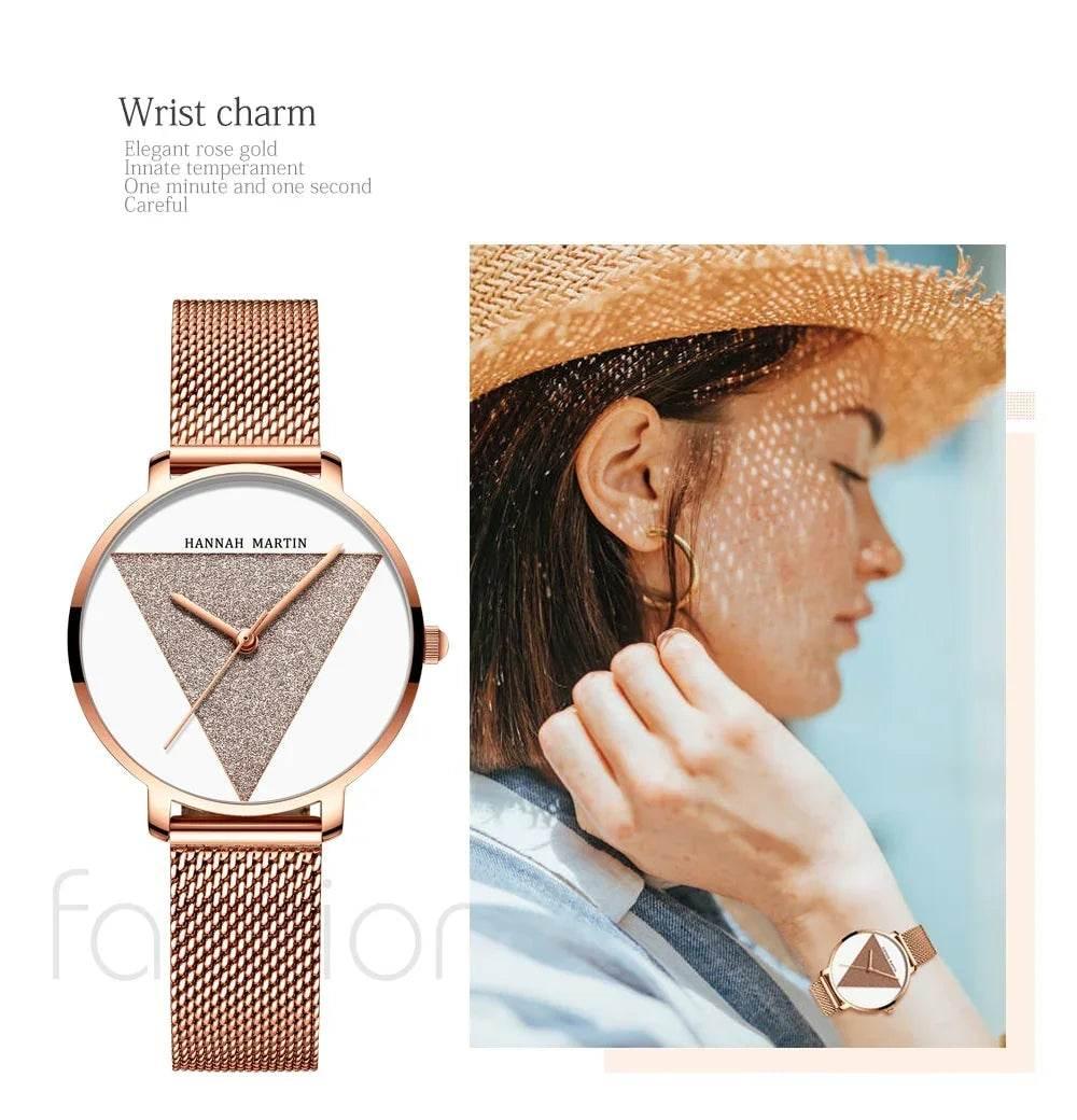 Lunara Mesh – Stainless Steel Quartz Watch - Jewellar