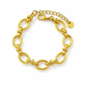 Lunaria Set – Gold Crystal Symbol Bracelet Stack - Jewellar