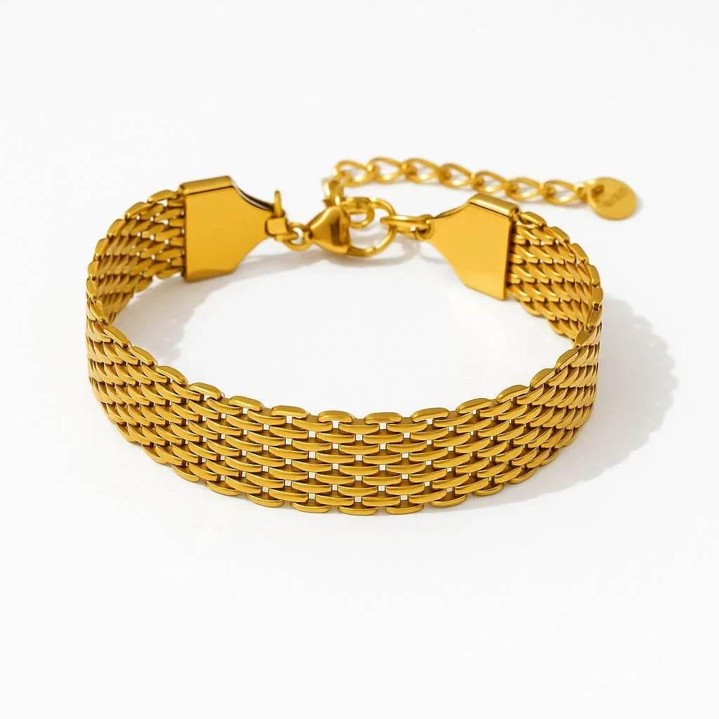 Lunaria Set – Gold Crystal Symbol Bracelet Stack - Jewellar