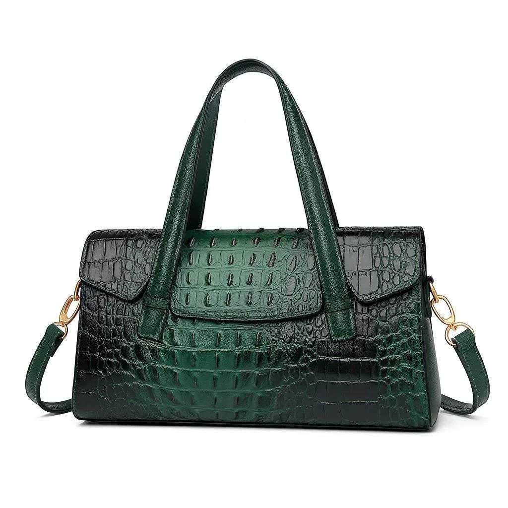 Lunaria – Soft Leather Structured Shoulder Tote - Jewellar