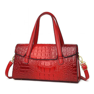 Lunaria – Soft Leather Structured Shoulder Tote - Jewellar
